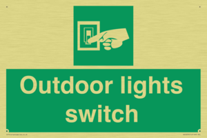 Outdoor lights switch